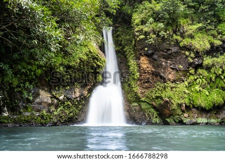 Chamouze Waterfall In Chamarel, Mauritius Island, Africa