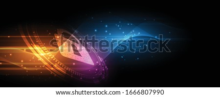 Security cyber digital concept Abstract technology background protect system innovation vector illustration
 Royalty-Free Stock Photo #1666807990