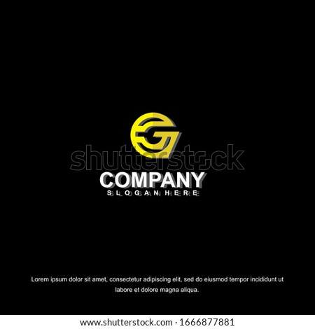 Simple and clean flat design of letter  G logo vector template. Letter G logo for business