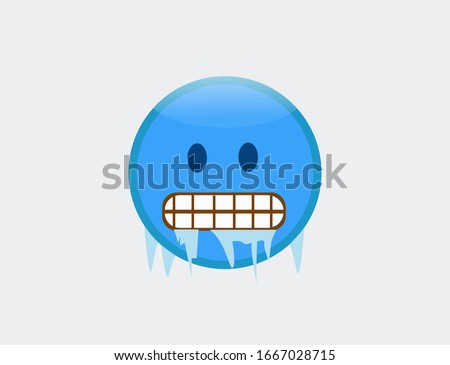 CHATTERING-TEETH-EMOJI Stock Vector Images - Avopix.com