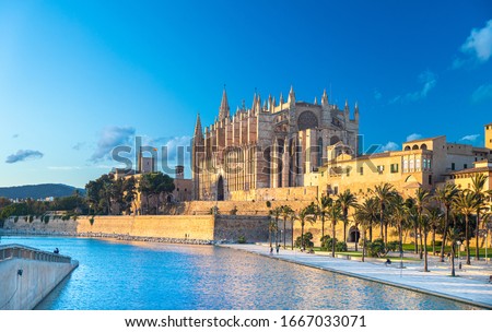 Panoramic view of Palma de Majorca, Mallorca Balearic Islands, Mediterranean Sea. Spain
 Royalty-Free Stock Photo #1667033071