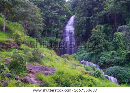 Beautiful Waterfall Picture with slow shutter speed