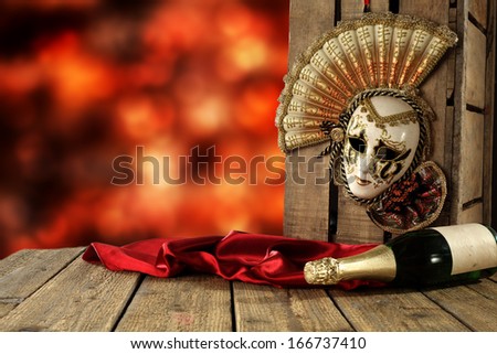 mask and satin of carnival 