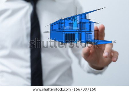 Hands - Holding House digital concept
