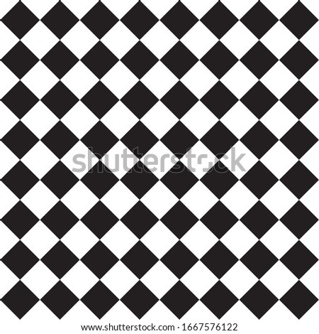 Seamless black and white geometric Diamond pattern