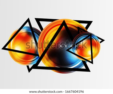Abstract background - glossy glass bubbles, abstract sphere shapes, geometric dynamic composition with copyspace. Illustration For Wallpaper, Banner, Background, Card, Book Illustration, landing page