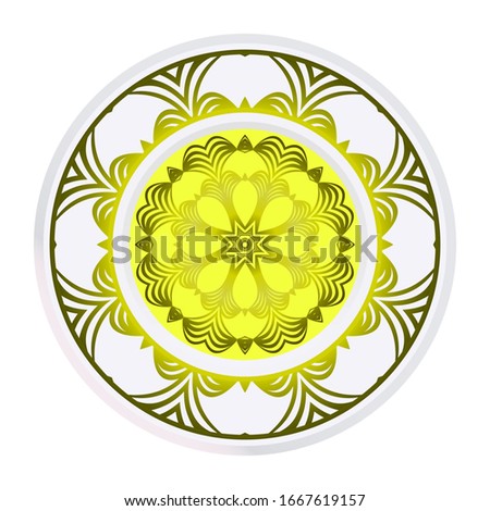 Mandala Pattern. Traditional Indian Mandala. Orient Tribal Circle Sign Illustration.  Illustration