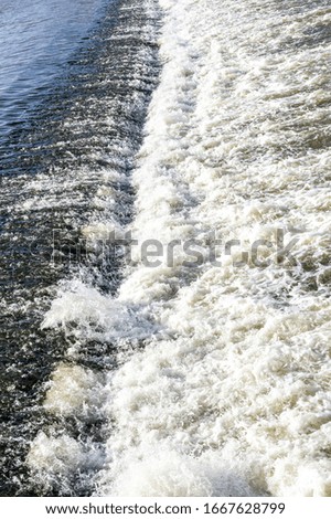 Rapids of river. Close up. Natural background.