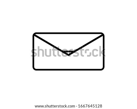 Message icon vector, email envelope, logo illustration.Mail SMS