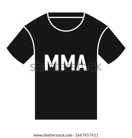 Mma tshirt icon. Simple illustration of mma tshirt vector icon for web design isolated on white background