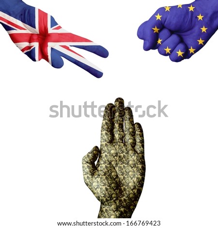 UK EU Military Rock-Paper-Scissors