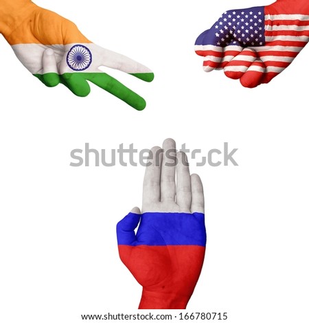 India USA Russia Rock-Paper-Scissors