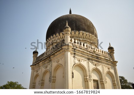 Ancient Antique 400 Years Old Sultan Seven Qutub Shahi Rulers of Hyderabad Seven Tomb Dome