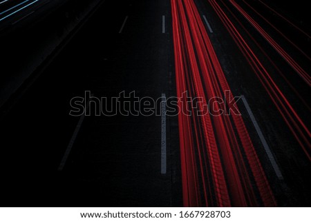 red backlight on a Highway
