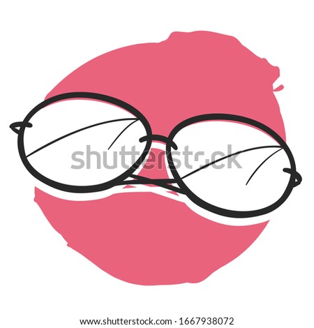 Sunglasses Fashion Traditional Doodle. Icons Sketch Hand Made. Design Vector Line Art.