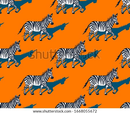 Vector background hand drawn zebra. Hand drawn ink illustration. Modern ornamental decorative background. Vector pattern. Print for textile, cloth, wallpaper, scrapbooking