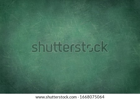 classroom green board surface background. Back to school. 