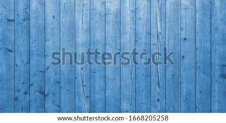 blue vertical wooden planks - wood textur for rustic background - top view