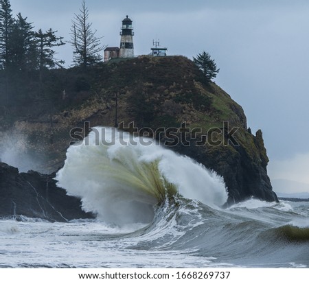 Big waves along the coast