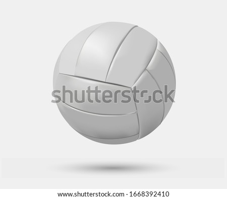 Realistic volleyball ball. Vector graphics