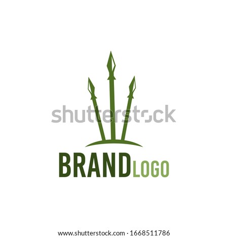 template spear logo for your business and company needs