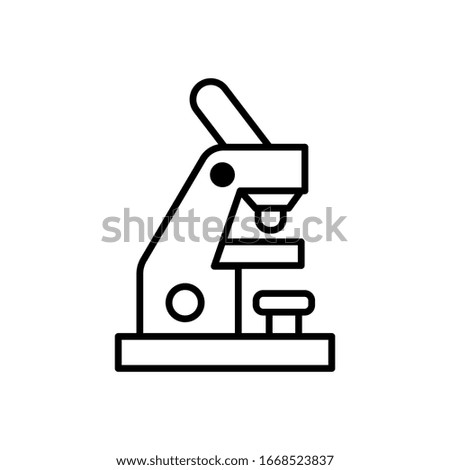 Microscope icon vector design template