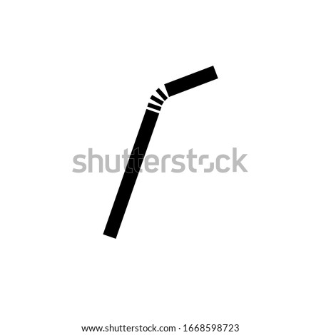 straws icon simple on white background Royalty-Free Stock Photo #1668598723