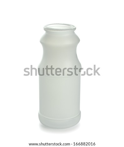 Empty plastic bottle isolated on a white background