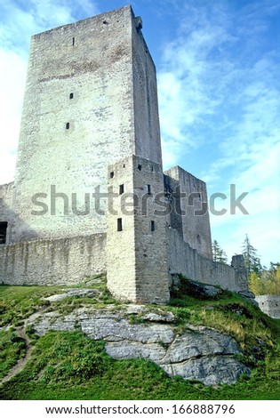 Old ruin castle Landstejn in the South Bohemian, Czech Republic
