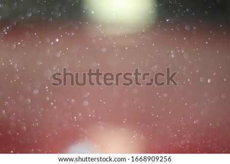 Bokeh light effects on a red background