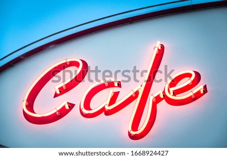 old cafe sign in austria