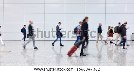 Many business people travel internationally to the airport