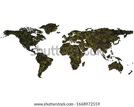 world forest day, world wildlife day, 3rd March. world wildlife with the animal on earth, forest concept, environment day, design, card, poster, symbol,  ideas, March 21,animal day Royalty-Free Stock Photo #1668972559