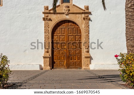 Walk around Betancuria, historical city of Fuerteventura, Canaries, Spain, ex capital city