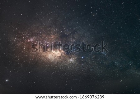Close up photo of milkyway galaxy