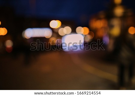 blurred city at blue hour. concept about traveling and city lifestyle. Abstract urban night light bokeh background, Blurred Photo, city light at night view.
