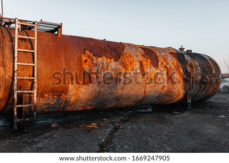 Destroyed By A Separator. Equipment for the separation of oil. Modular oil treatment plant.