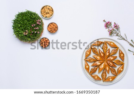 Azerbaijan traditional sweets for Spring holiday