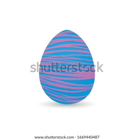 Isolated decorated easter eggs. Easter season - VEctor