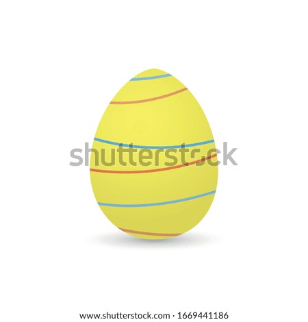 Isolated decorated easter eggs. Easter season - VEctor