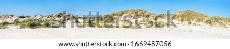 Panoramic view of sand dunes