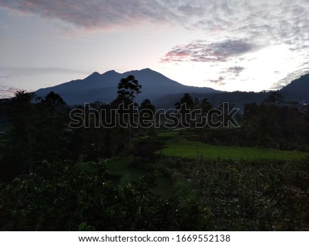 Mount Lawu on Karanganyar, Surakarta, Central Java