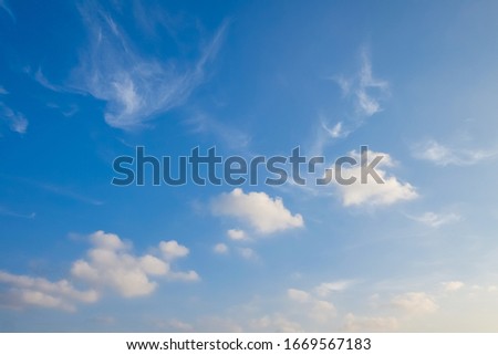  Blue sky with cloud beautiful in summer for background