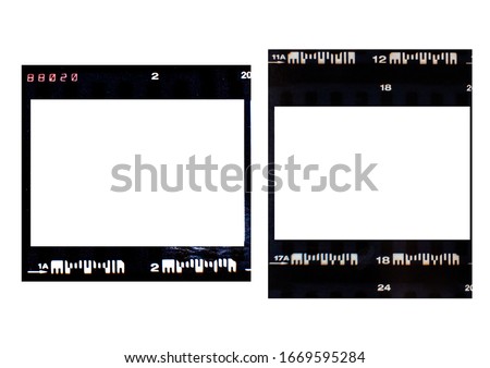 (35 mm.) Vintage film frame With white space. film camera. Royalty-Free Stock Photo #1669595284