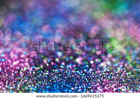 Abstract colorful pink ,purple and blue bokeh texture background with glitter light. Sparkle glittering background