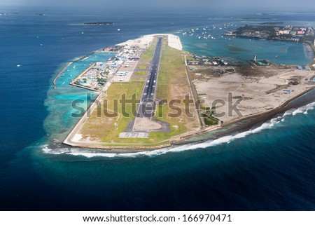 Picture of main airport in Male, Capital of Maldives region