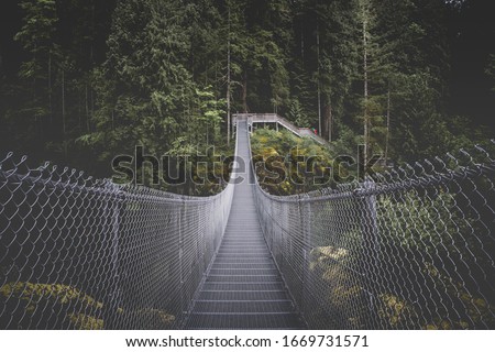 Provincial park Elk lakes near Campbell River on Vancouver Island Royalty-Free Stock Photo #1669731571