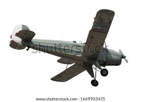 Picture of sports aeroplane isolated on a clean white background