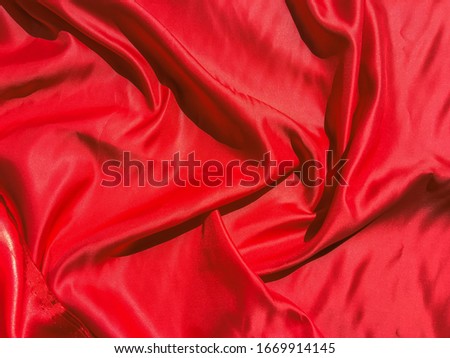 Modern luxury red fabric texture background. Valentines Day or Christmas Day wallpaper design
