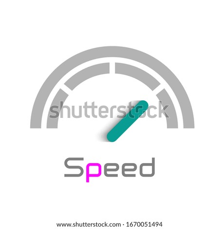 Speed logo design element. Vector icon.